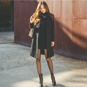 Women's Autumn/Winter Wool Belted Slim Trench